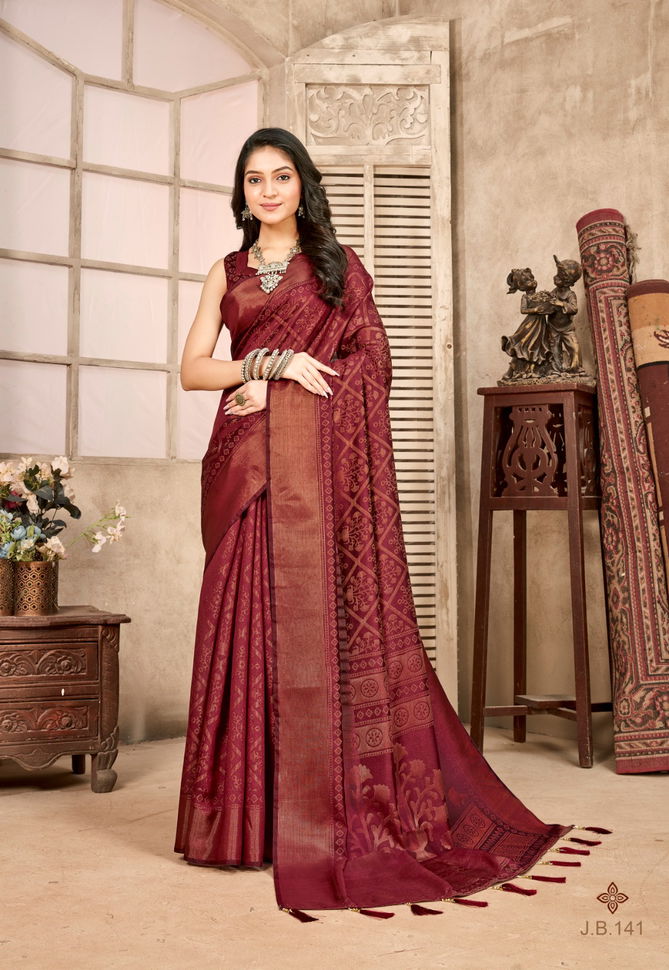 Vinamra Jacquard Brasso Vol 5 Printed Sarees Catalog